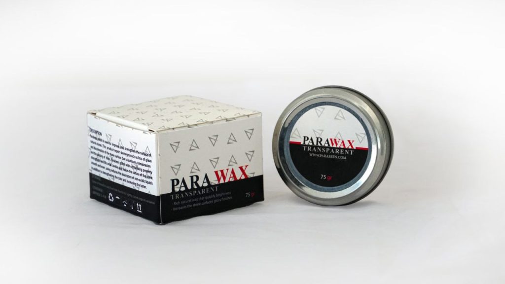 خرید واکس سنگ صیقل دهدنه و آبگریز کننده پاراواکس شفاف PARRAWAX 75gr-چسب سنتر