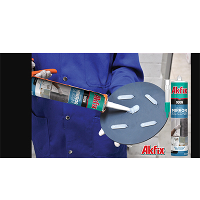 روش استفاده از چسب آینه آکفیکس - سیلیکون خنثی AKFIX 900N Neutral Mirror Silicone adhesive-چسب سنتر