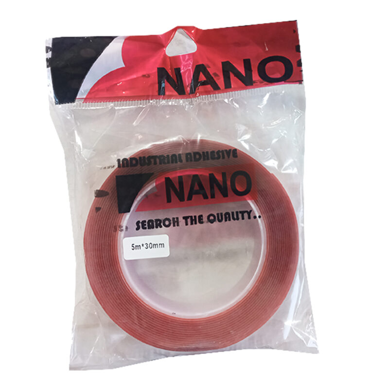 خرید نوار چسب دوطرفه ژل ای شفاف نانو 3 سانتی NANO TAPE 5m x 30mm -چسب سنتر