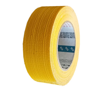 خرید چسب برزنتی تارپود نخی اکو زرد eco pemafix 290 tape 44mm x 50m-چسب سنتر