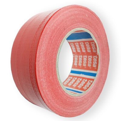 خرید چسب نواری برزنتی تار و پود دار تزا قرمز TESA Standard Cloth Tape 50mm x 25m- سنتر