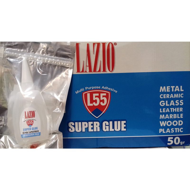 نمایندگی چسب قطره ای فوری سوپر گلو لازیو LAZIO SUPER GLUE adhesive L55 در گیلان-چسب سنتر