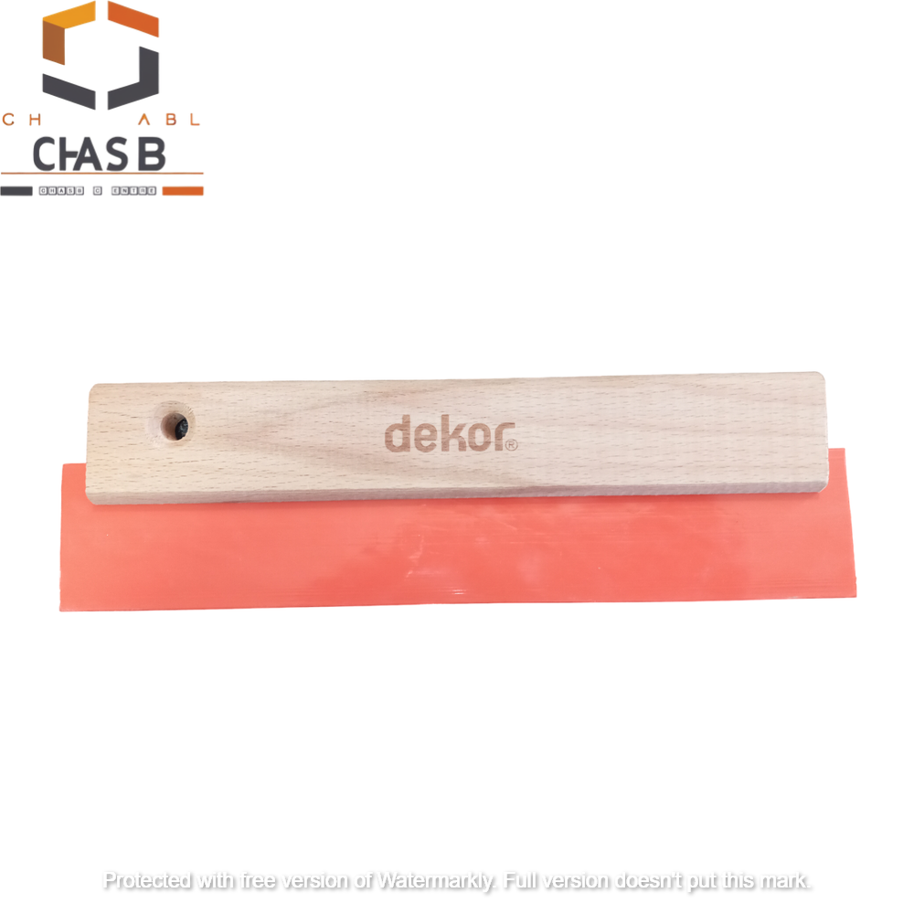 قیمت لیسه دسته چوبی ژله ای قرمز طول 25 سانتی متر کد 134 - Dekor Grout Cleaner Wooden Handle Code 134 چسب سنتر