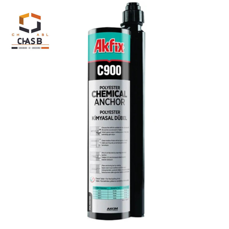 خرید چسب کاشت میلگرد آکفیکس Akfix C900- چسب سنتر