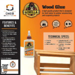 مرکز خرید چسب چوب گوریلا Gorilla wood glue- چسب سنتر
