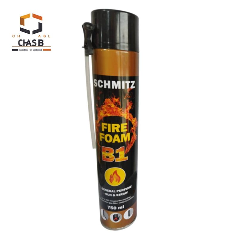 فروش اسپری فوم پلی اورتان ضد حریق B1 اشمیتز Schmitz fire foam b1 750ml- چسب سنتر