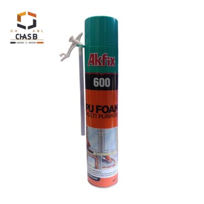 خرید اسپری فوم پلی اورتان آکفیکس شلنگی AKFIX 600 POLYURETHANE FOAM SPRAY- چسب سنتر
