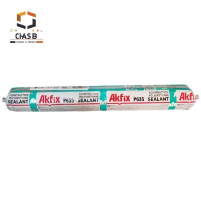 خرید چسب پلی اورتان سوسیسی آکفیکس مشکی AKFIX P635 SAUSAGE POLYURETHANE 600ML - چسب سنتر