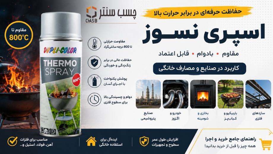 کاربرد اسپری نسوز در صنایع و مصارف خانگی؛ راهنمای جامع خرید و اجرا